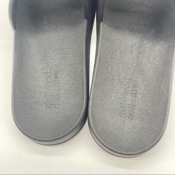 Unisex Girlfriend Collective Black‎ Slides - Picture 7 of 9